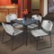 Regency Kahlo Square Table & Chair Sets, 30 W, 30 L, 29 H, Wood, Metal, Polypropylene Top, Grey TPL3030GYBK44GY - alternate 1